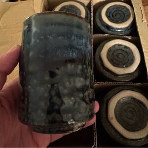 Handcrafted Japanese Ceramic Tumbler 6 pack